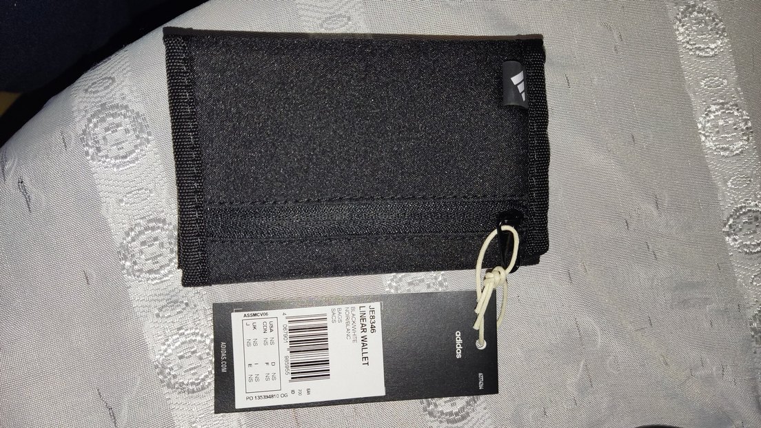 Siyah Adidas Baskılı Erkek Cüzdanı - Görsel 3