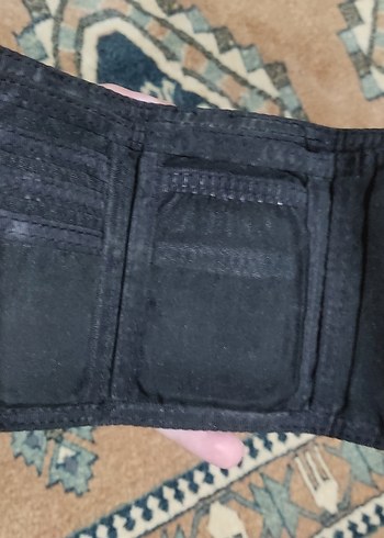 Nike Siyah Erkek Cüzdanı Velcro Kapaklı - Görsel 2