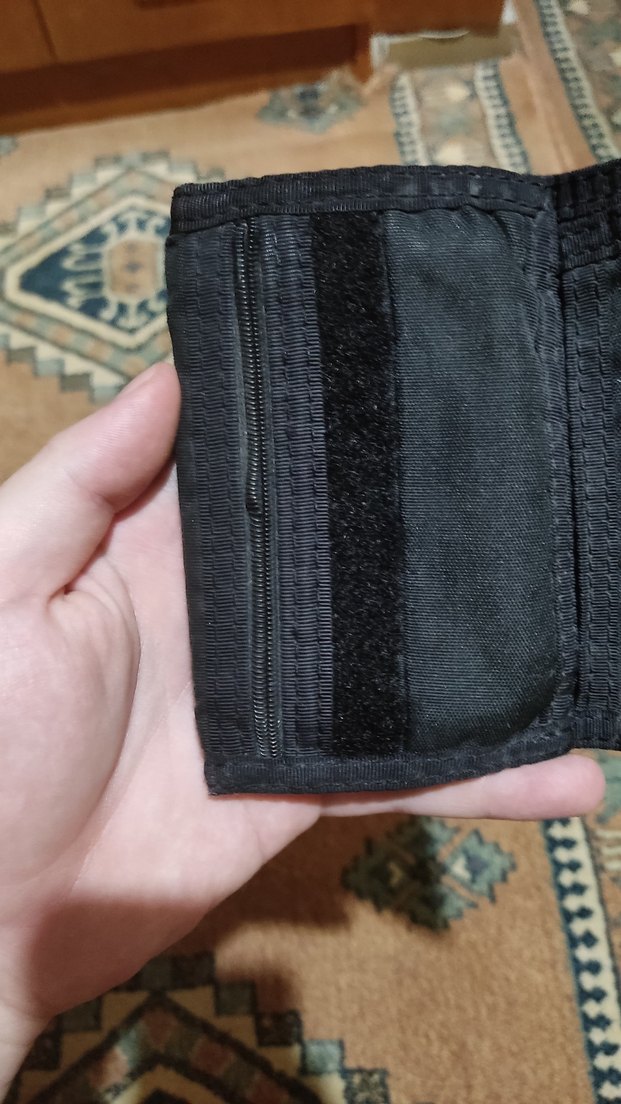 Nike Siyah Erkek Cüzdanı Velcro Kapaklı - Görsel 3