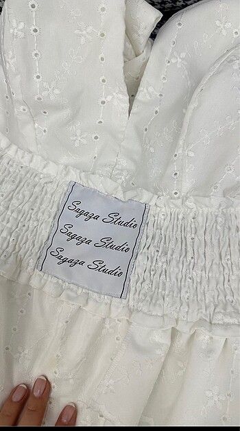 s Beden beyaz Renk Sagaza elbise