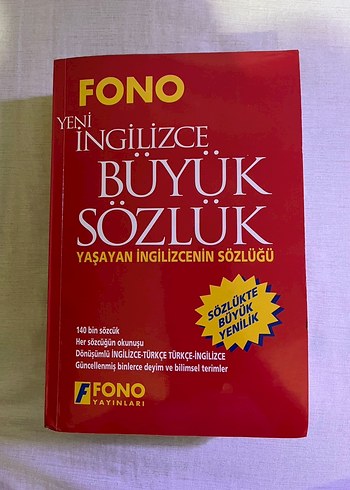 FONO Yeni İngilizce Büyük Sözlük