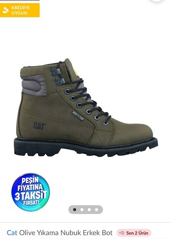 Erkek CAT Su Geçirmez Haki Bot - Görsel 8
