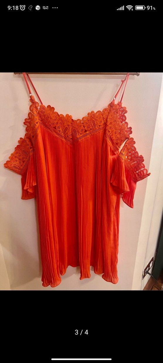 Pliseli Straplez Bohem mini elbise - Görsel 3