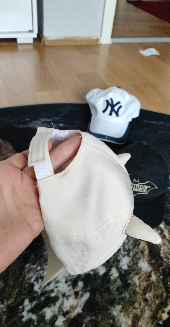 Beyaz Batman Baskılı Erkek Çocuk Şapkası - Görsel 3