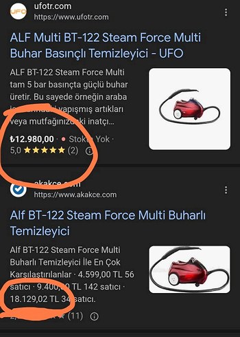 Alf Bt122 Kırmızı Buharlı Temizlik Makinesi - Görsel 2