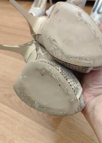 leopar desen platformyazlık abiye ayakkabı - Görsel 6