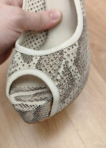 leopar desen platformyazlık abiye ayakkabı - Görsel 2