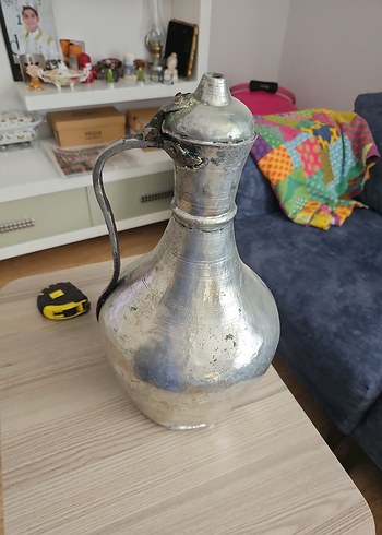 Antika Bakır Kalayli güğüm 70 yıllık büyük antika severlere - Görsel 5