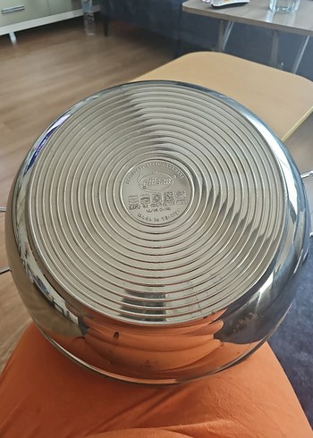 Gulsan 20lt 18/10 çelik tencere derinlik 20cm taban 6mm - Görsel 5