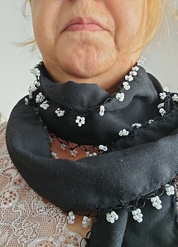 160×10cm bandana veya fular olarak kullanılabilir yeni urun el e - Görsel 4