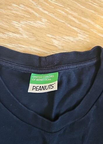 Benetton 2XL oldukça tok kumas  tişört orj  geniş kesim  - Görsel 2