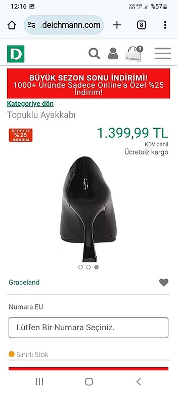 37 Beden siyah Renk Topuklu ayakkabı