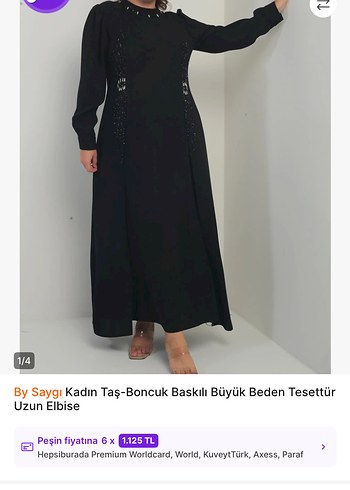 Siyah Uzun Kollu İşlemeli Abiye - Görsel 6