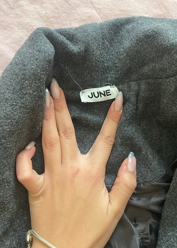 Klasik Antrasit Kuşaklı Kaban - Görsel 4