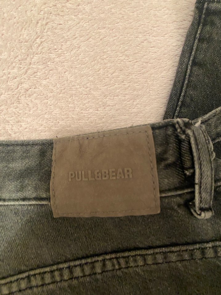 Gri Kadın Kot Pantolon, Kemerli, Regular Fit - Görsel 4