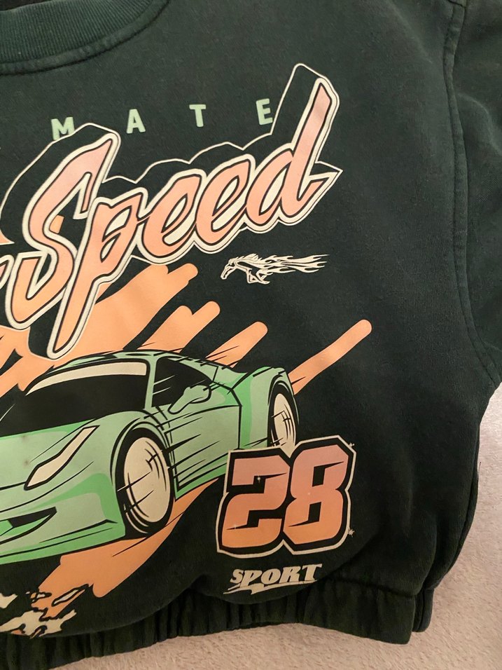 Siyah Baskılı Kadın Sweatshirt - Görsel 3