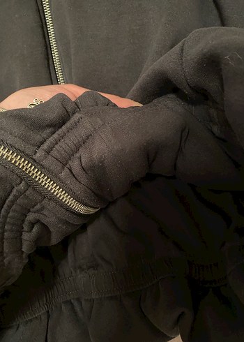 Siyah Fermuarlı Kadın Midi Ceket - Görsel 5