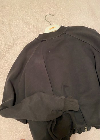 Siyah Fermuarlı Kadın Midi Ceket - Görsel 6