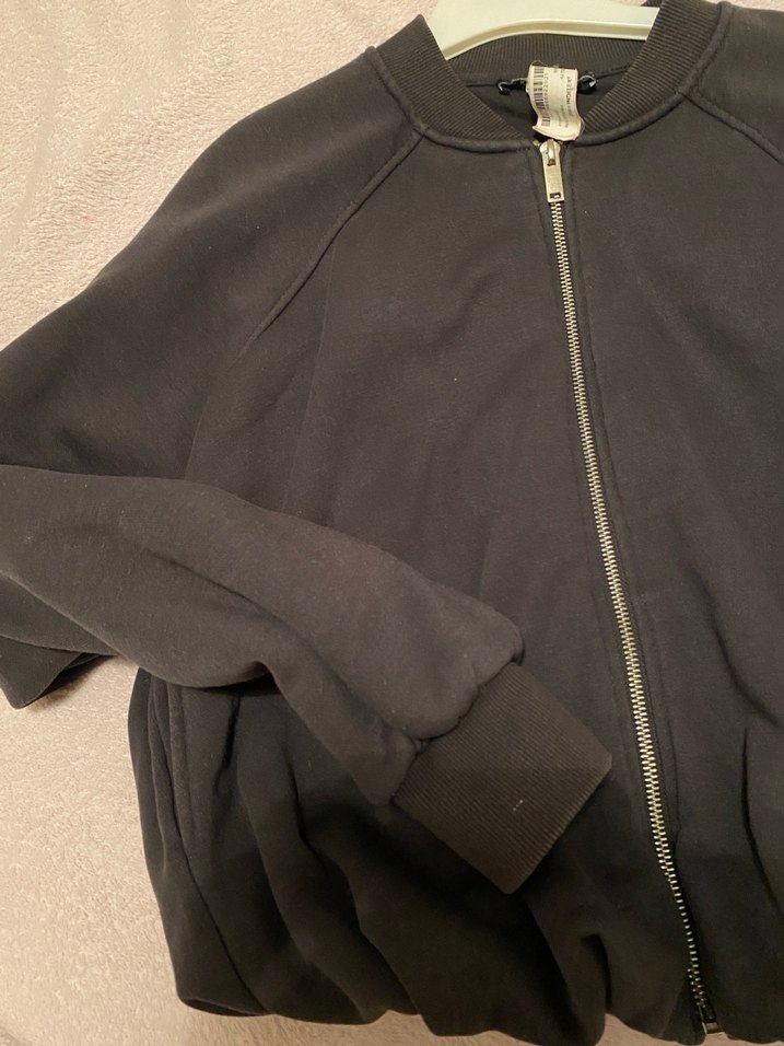 Siyah Fermuarlı Kadın Midi Ceket - Görsel 4