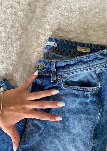 oxxo düşük bel yırtık kot - Görsel 3