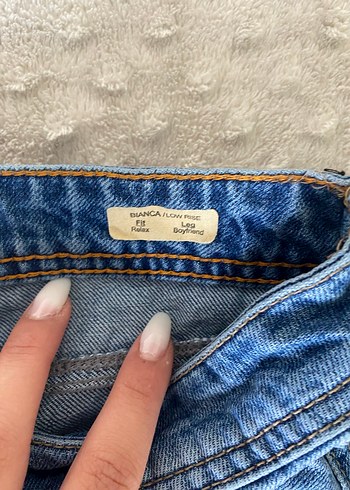 oxxo düşük bel yırtık kot - Görsel 4