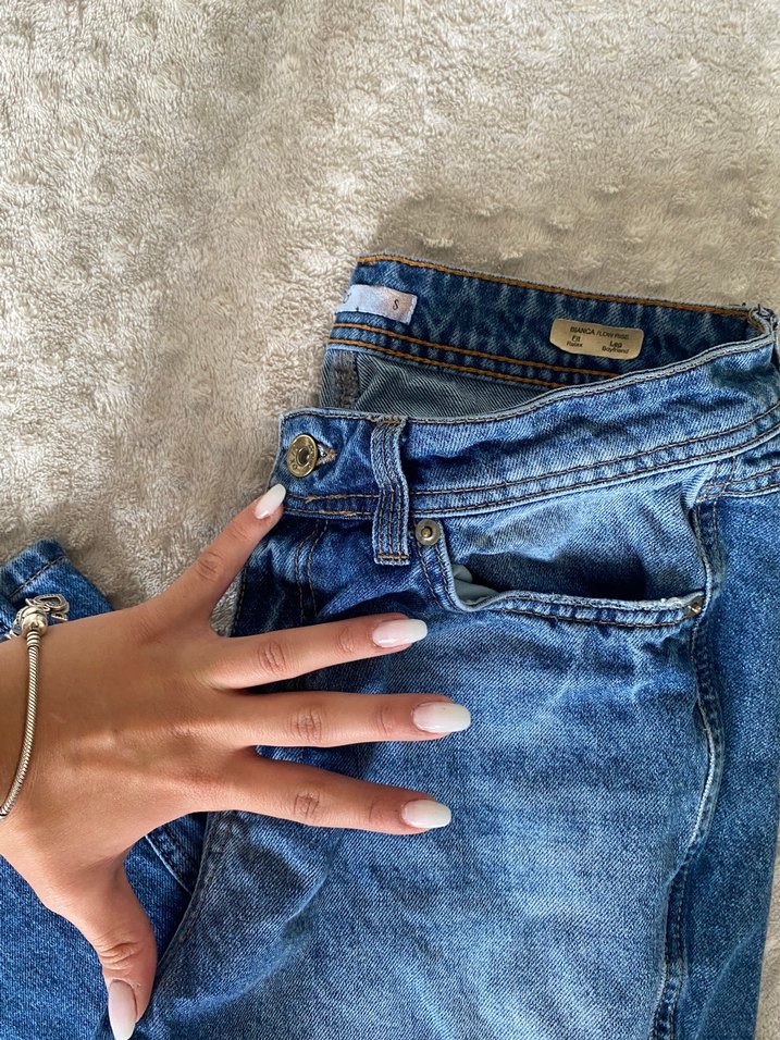 oxxo düşük bel yırtık kot - Görsel 3