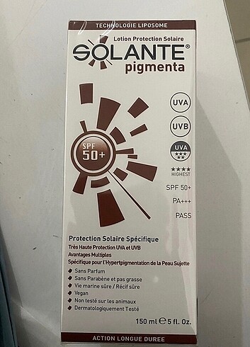Solante pigmenta orjinal eczane ürünü 150 ml