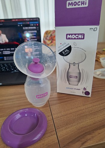 Mochi Tekli Göğüs Pompası 120 ml Mor - Görsel 2