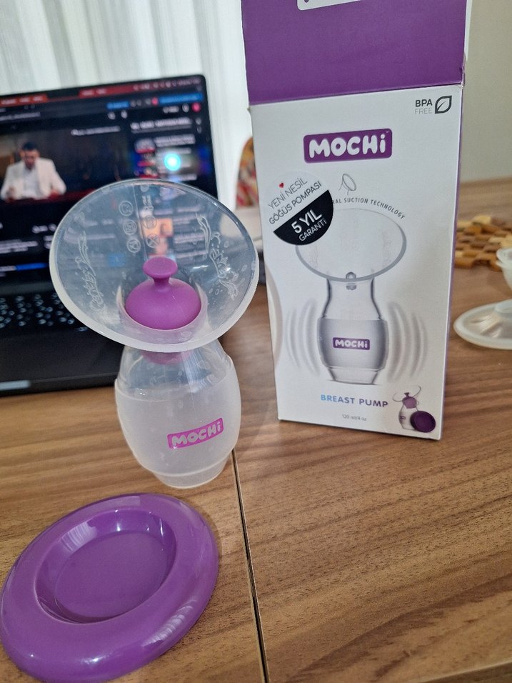 Mochi Tekli Göğüs Pompası 120 ml Mor - Görsel 3
