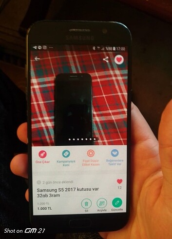 Samsung A5 2017 32 GB 3 ram 