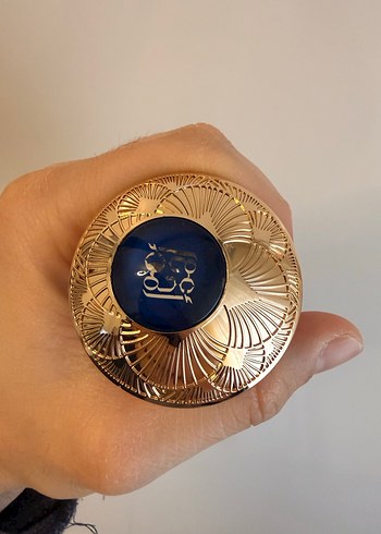 Erkek Parfümü Şişesi - Altın Detaylı - Görsel 2