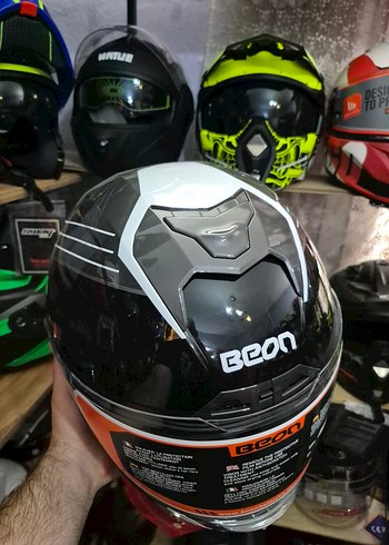 Diger Siyah Desenli Motosiklet Kaskı - Görsel 3