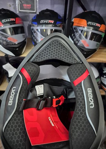 Diger Siyah Desenli Motosiklet Kaskı - Görsel 4