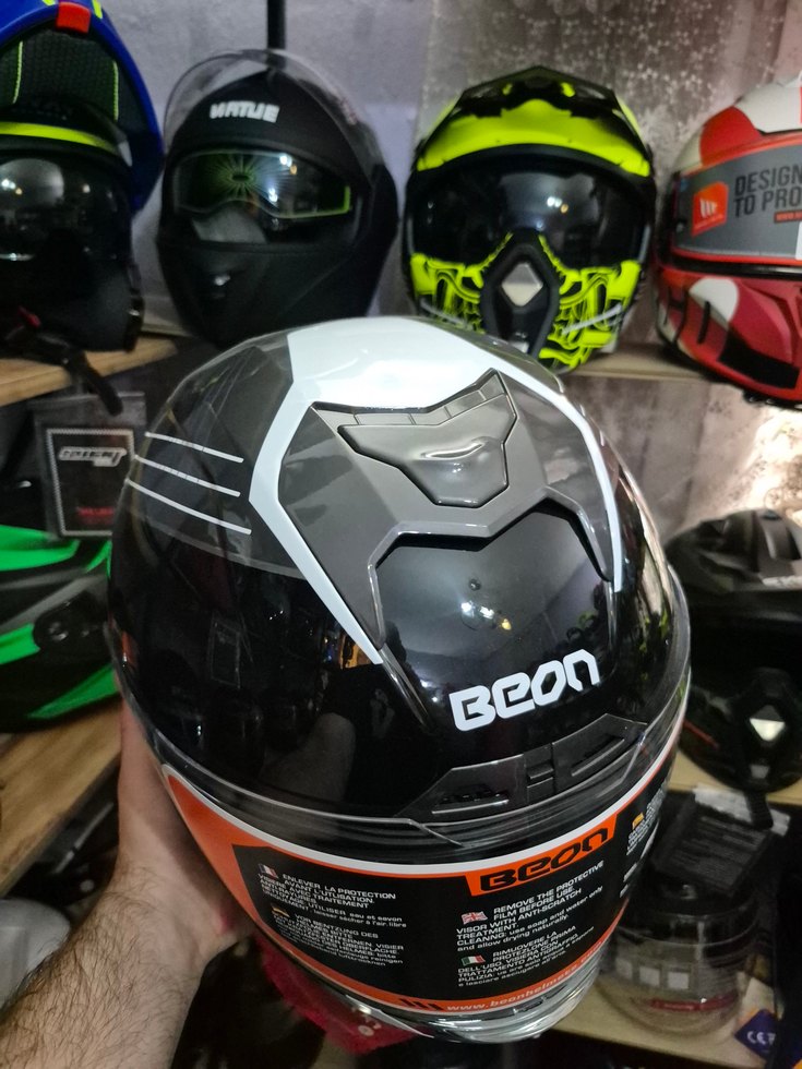 Diger Siyah Desenli Motosiklet Kaskı - Görsel 3