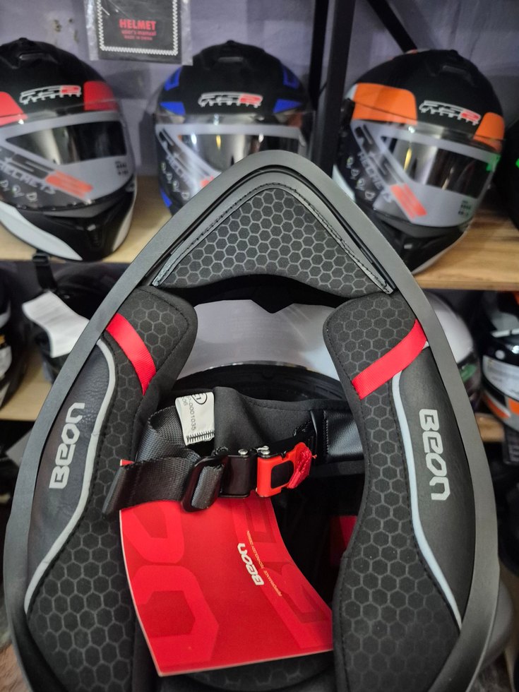 Diger Siyah Desenli Motosiklet Kaskı - Görsel 4