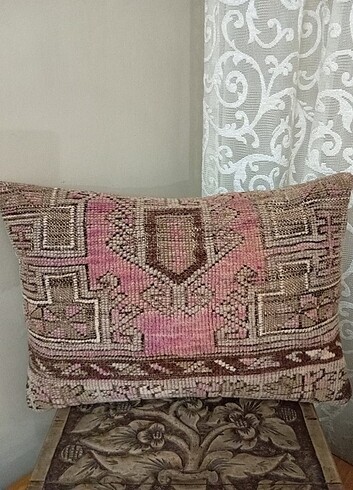 El dokuma Kilim kırlent kılıfı