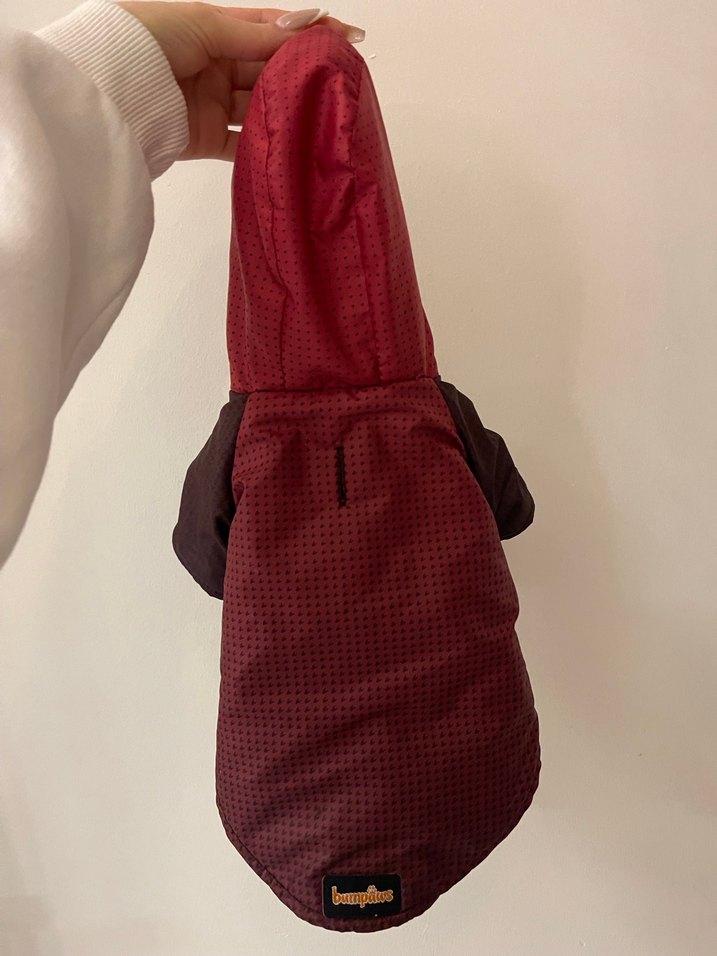 Bordo Fermuarlı Sokak Stili Köpek Kıyafeti - Görsel 3