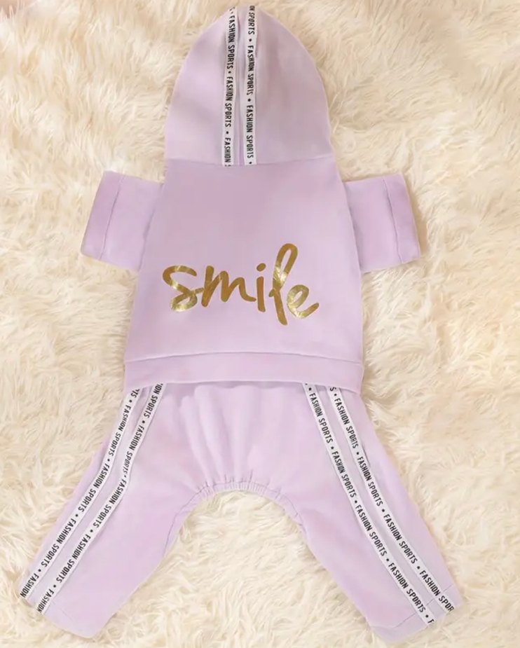 Kürk Detaylı Pastel Renk Köpek Tulumu - Görsel 2