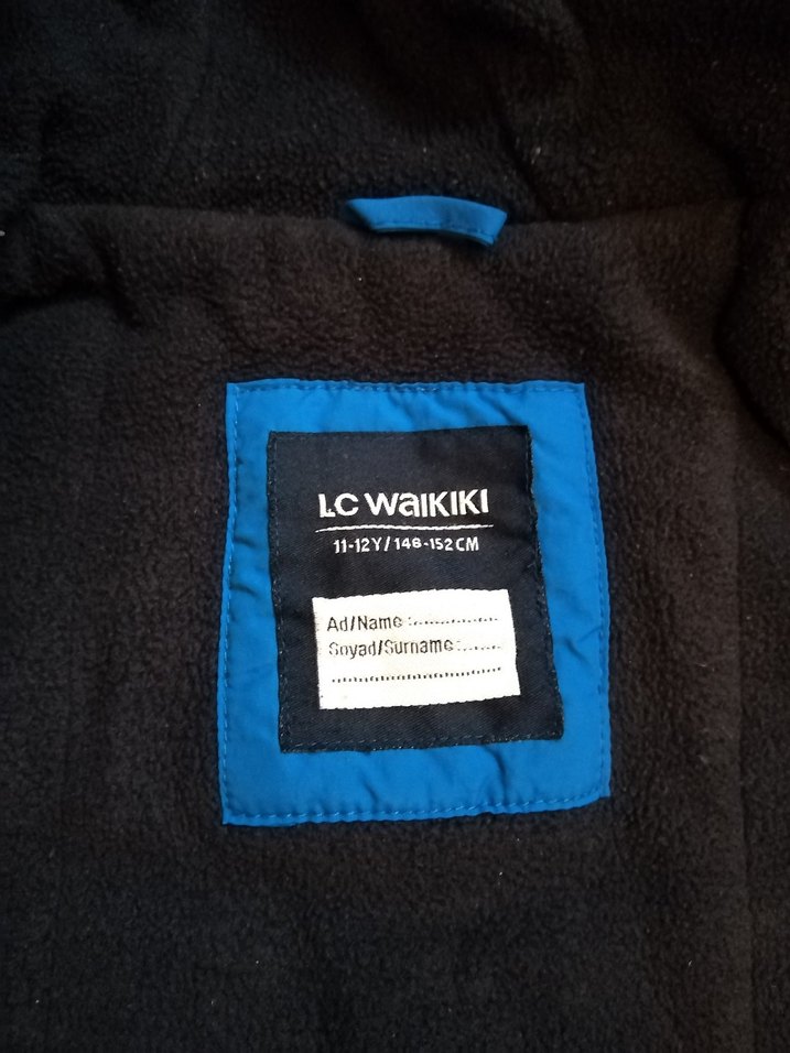 Erkek Çocuk Mavi Kapüşonlu Fermuarlı Mont - Görsel 3