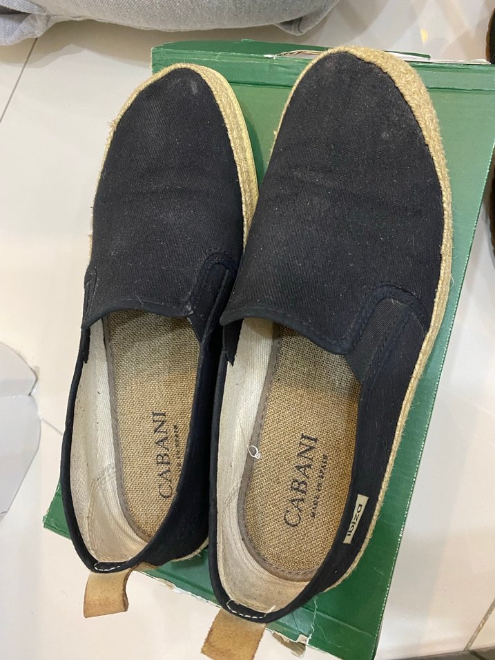 Siyah Erkek Espadril Ayakkabı Velcro - Görsel 2