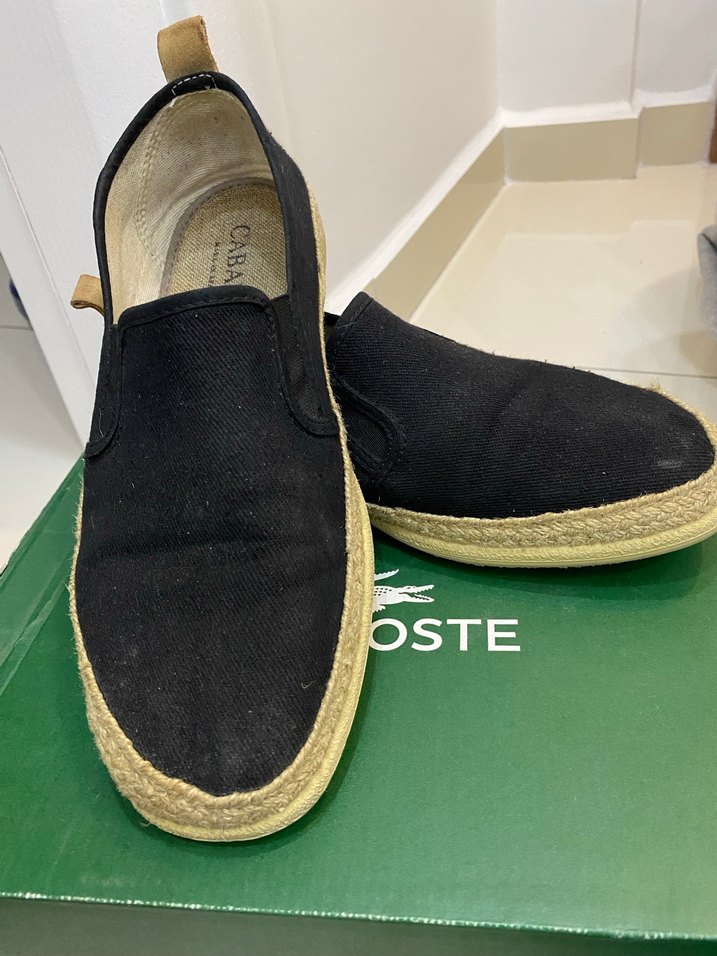 Siyah Erkek Espadril Ayakkabı Velcro - Görsel 3