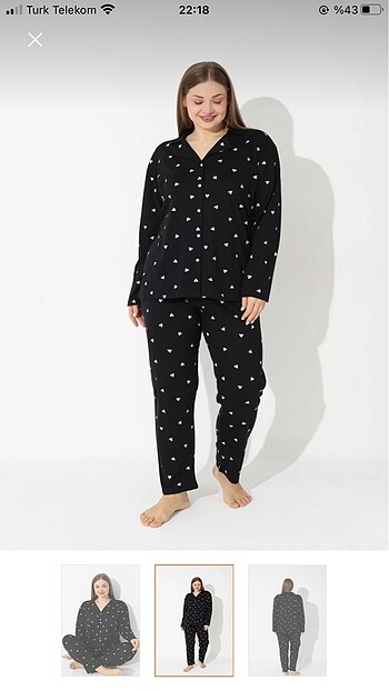 Büyük beden Pijama takımı