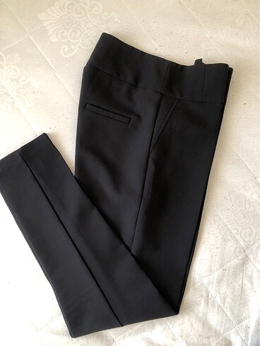 s Beden siyah Renk Yüksek bel kumaş pantolon