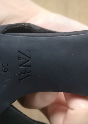 ZARA Siyah Fiyonklu İnce Topuklu Kadın Ayakkabı - Görsel 7