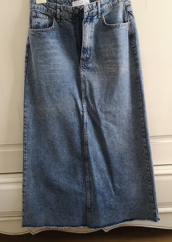 SUUD collection Uzun Mavi Denim Kadın Etek