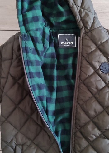 Erkek Çocuk Kapitone Düğmeli Mont - Görsel 2