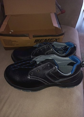 Erkek Siyah Bağcıklı iş ayakkabısı - Görsel 2