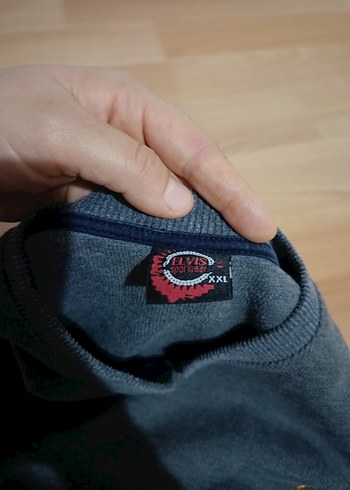 Gri Erkek Uzun Kollu  kazak - Görsel 3