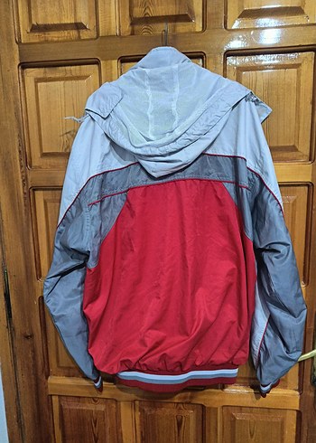 Gri Kırmızı Fermuarlı Erkek ceket - Görsel 4