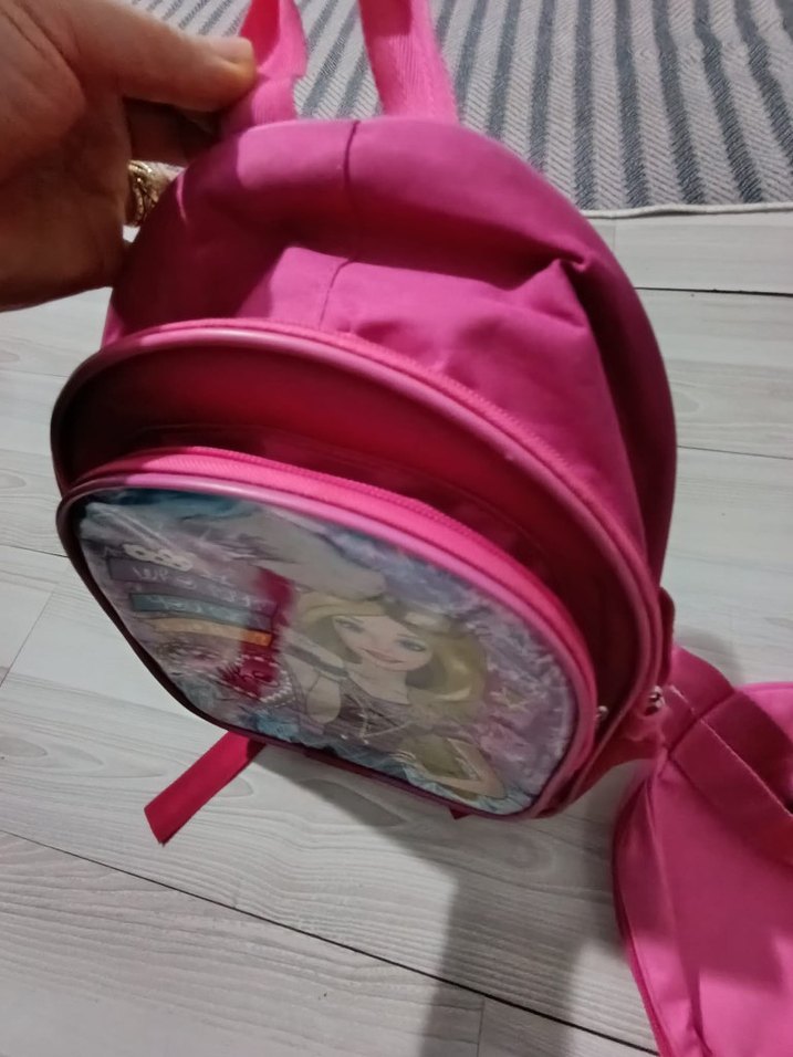 Renkli Çocuk Okul Çantası Pembe - Görsel 3